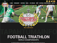Tablet Screenshot of footballtriathlon.com